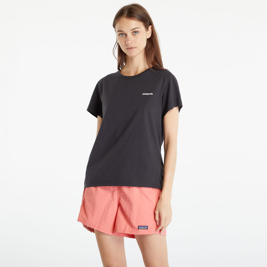 Тениска Patagonia P-6 Mission Organic T-Shirt Черно | 37560 INBK, 1