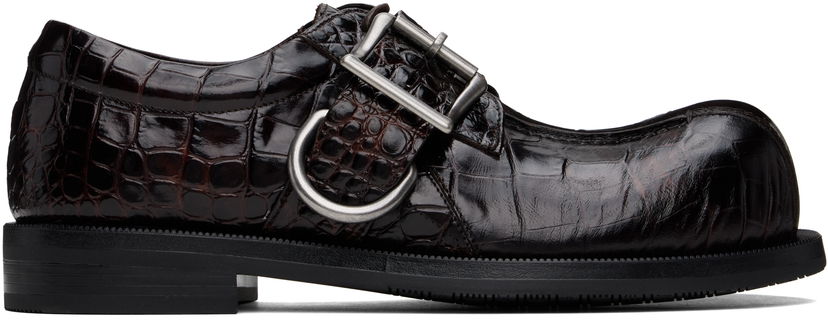 Кецове и обувки Martine Rose Martine Rose Bulb Toe Buckle Loafers Кафяво | 1054LE01710-28416299
