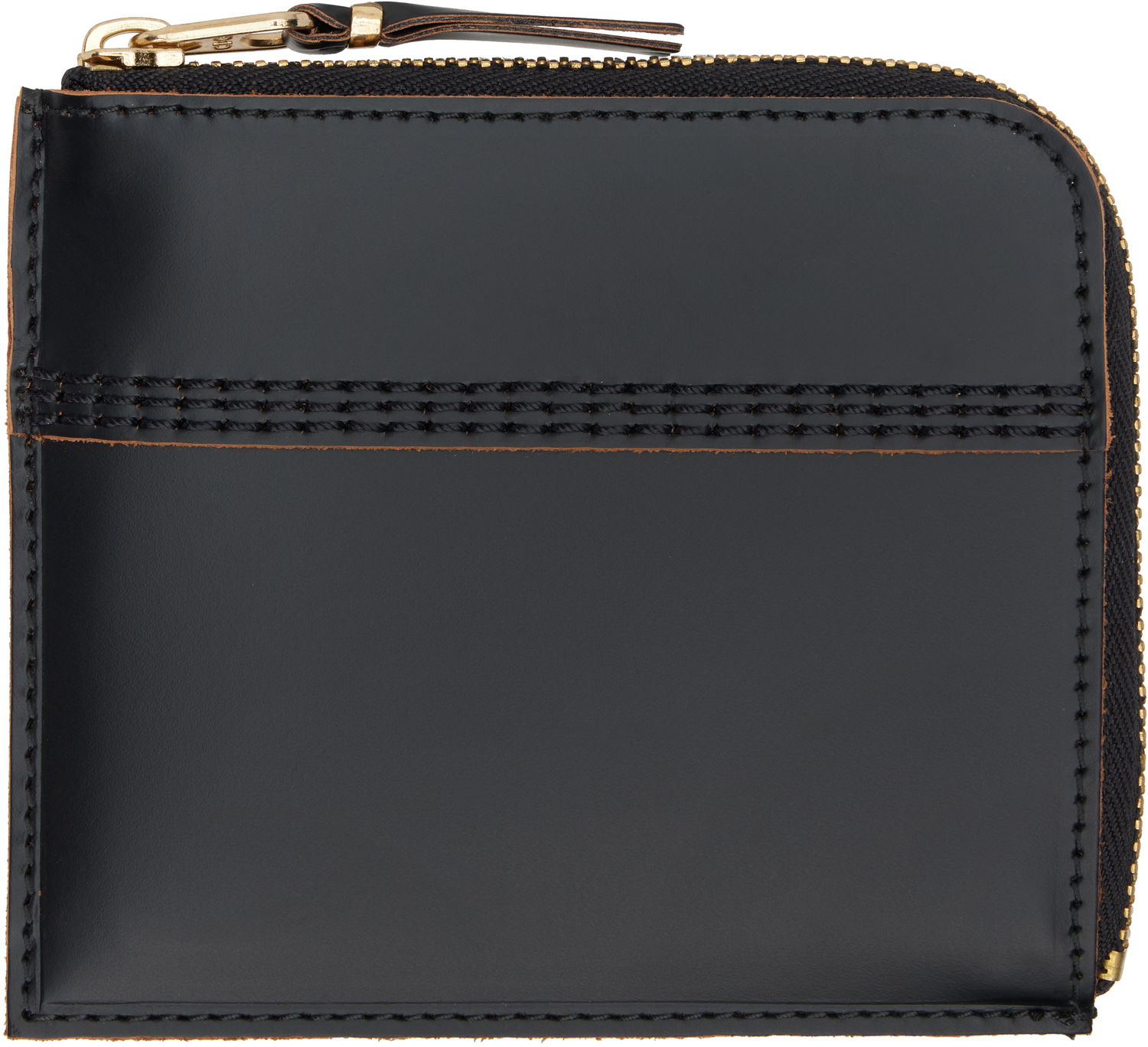 Портфейл Comme des Garçons COMME des GARÇONS Triple Stitch Leather Wallet Черно | SA3100TS, 0