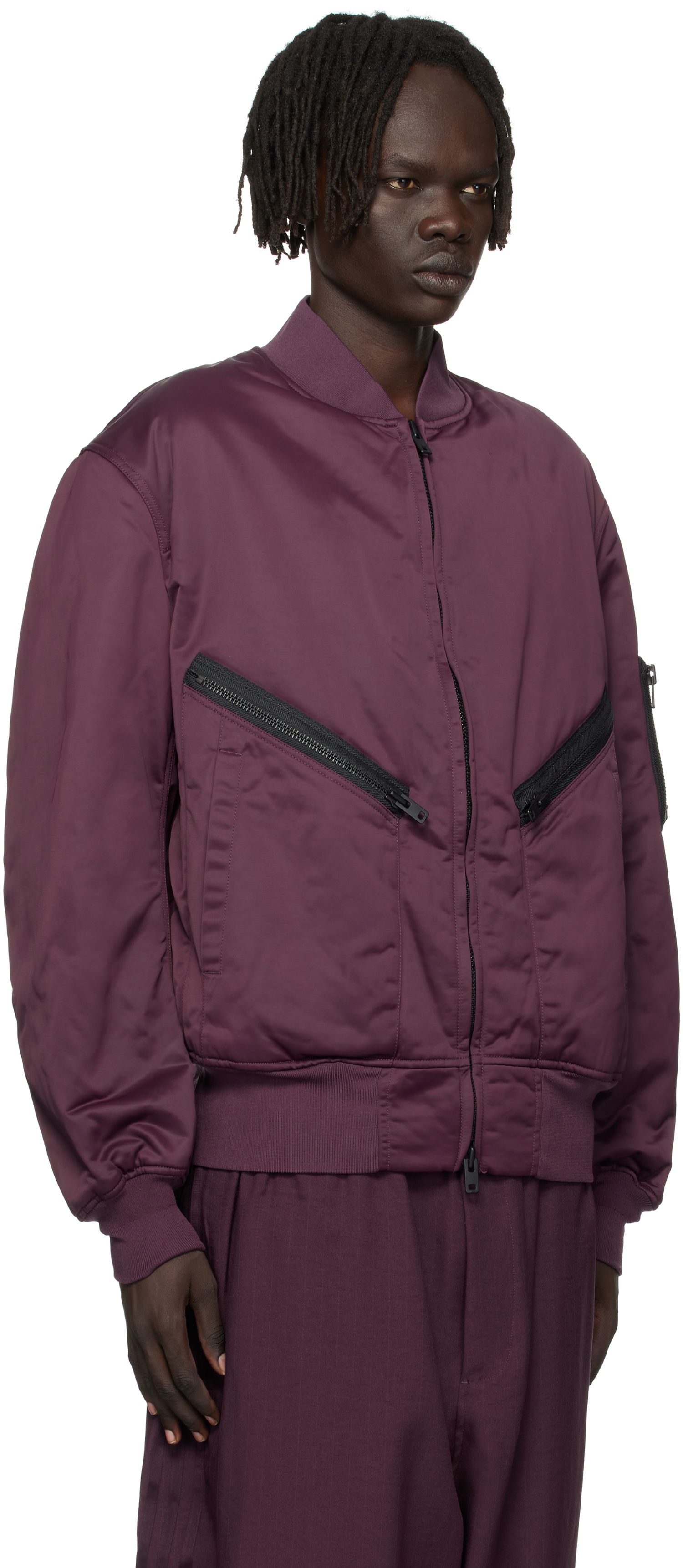Яке бомбър Y-3 Y-3 Insulated Bomber Jacket Бургунди | KA2397, 1