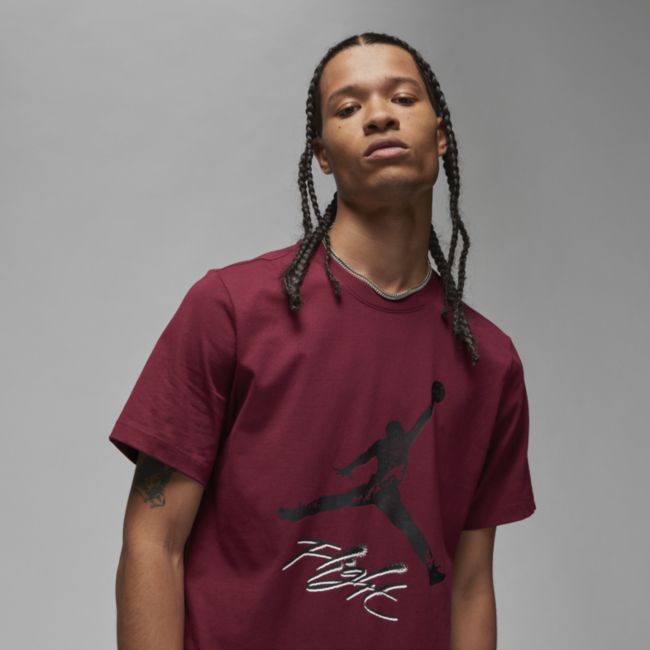 Тениска Jordan Jordan Essentials Jumpman T-Shirt Бургунди | DQ7376-680, 1