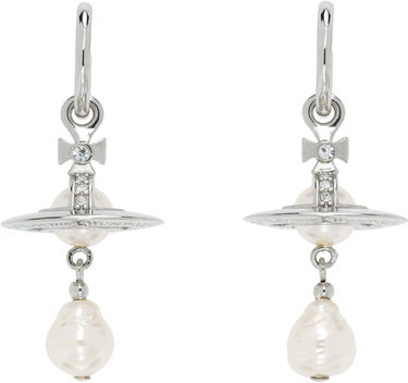 Обеци Vivienne Westwood Vivienne Westwood Aleksa Pearl Drop Earrings Металик | 6202016M-02P543-, 0