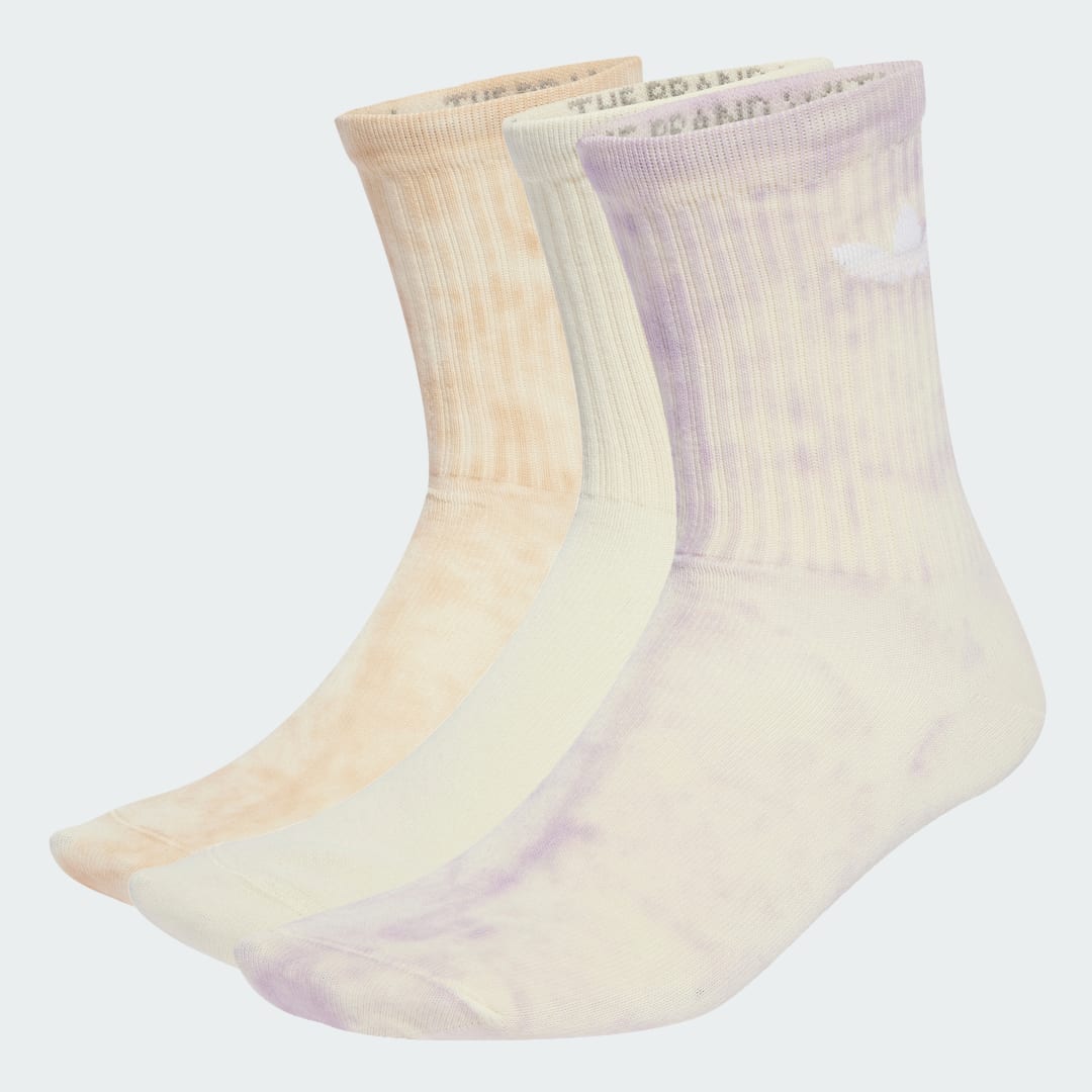 Чорапи adidas Performance Tie-Dye Crew Socks 3 Pairs Лилаво | JY0238, 0