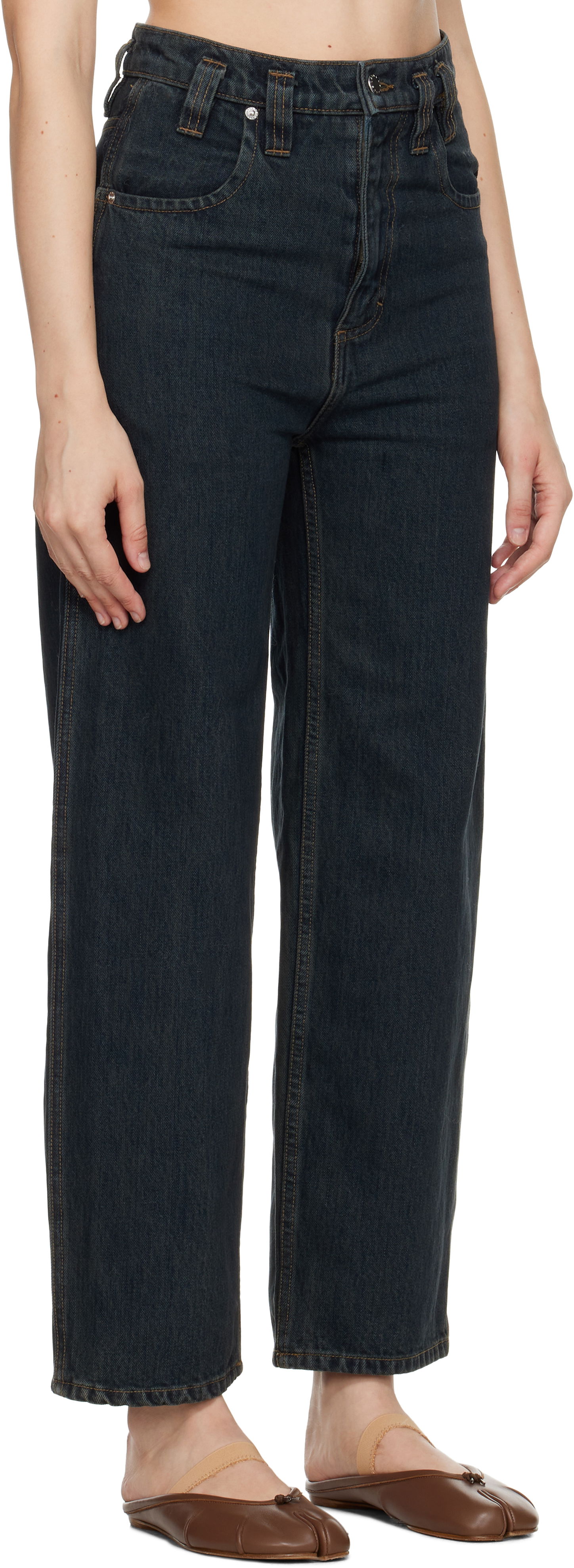 Дънки Eckhaus Latta Eckhaus Latta Baggy Jeans Синьо | 555-EL-PF25-C -, 1