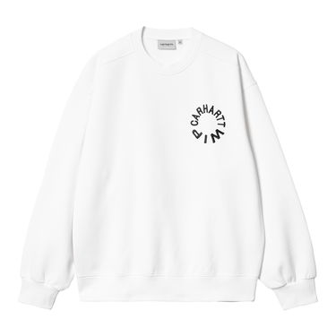 Пуловер Carhartt WIP Work Varsity Crewneck Бяло | I032453_00A_06, 5