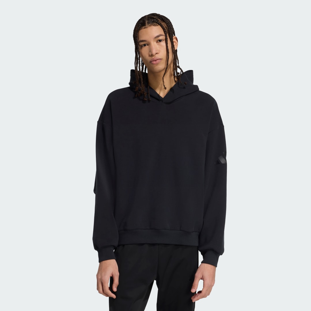 Суитчър adidas Performance Soft Lux Hoodie Черно | KB8085, 0