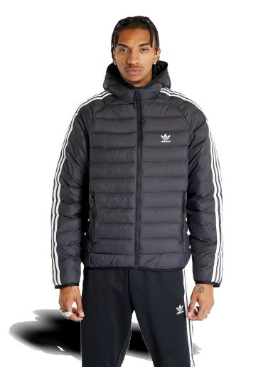 Пухо яке adidas Originals Pad Hooded Puff Jacket Черно | IL2563