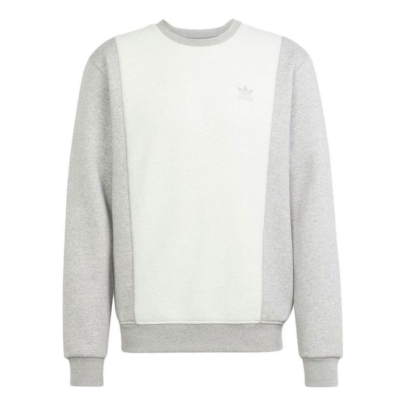 Пуловер adidas Originals Essentials+ Trefoil Reverse Crewneck Sweatshirt Сиво | IM4448