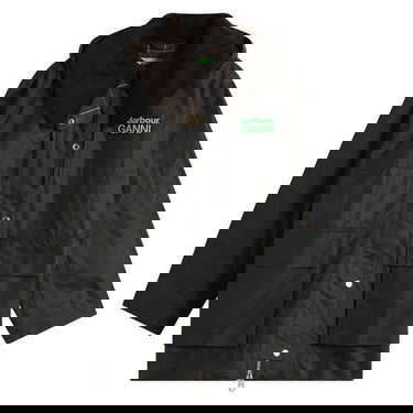 Палта Barbour Barbour x GANNI Hooded Wax Coat in Classic Tartan Зелено | LWX1528TN11, 0