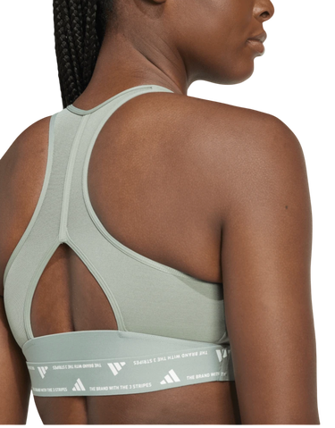 Сутиен adidas Originals Powerreact Sports Bra Зелено | jj0878, 1