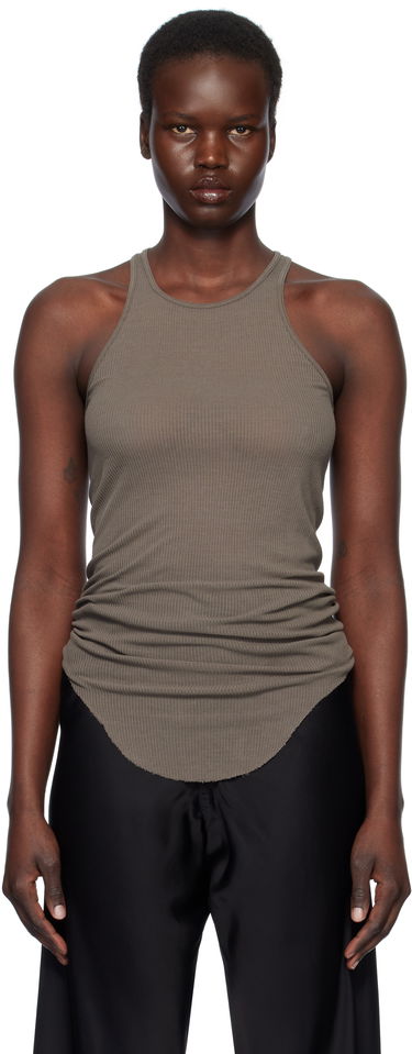 Потник Rick Owens Rick Owens Hollywood Basic Rib Tank Top Кафяво | RP01E7101 RC, 0