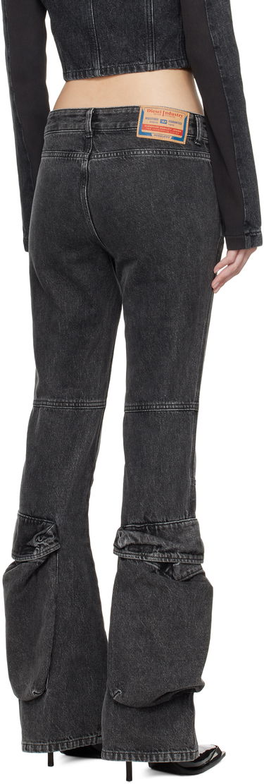 Карго панталони Diesel Black D-Poky-S Low Rise Cargo Jeans Черно | A14739 0CBDH D-POKY-S PANTALON, 2