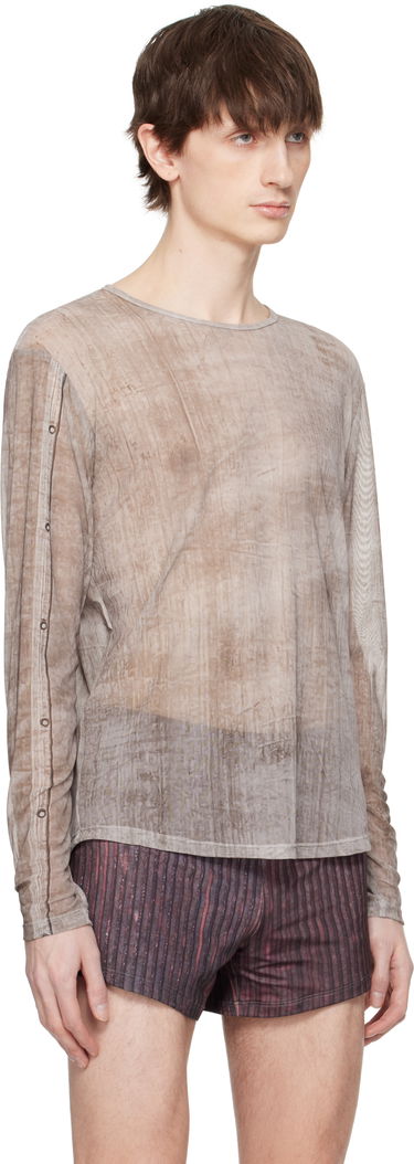 Тениска Serapis Serapis Piraeus Truck Tarp Tech Long Sleeve T-Shirt Кафяво | SS25_TT_4L, 1