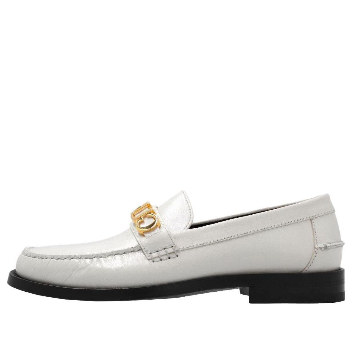 Кецове и обувки Gucci Metal Logo Loafers Бяло | 700036-D3V00-9022, 0