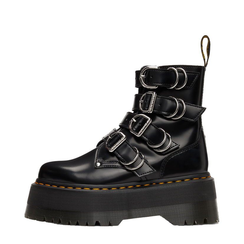 Кецове и обувки Dr. Martens Leather Platform Buckle Boots Черно | 26524001