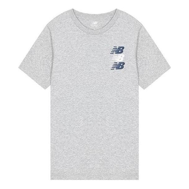 Тениска New Balance Triple Logo Graphic T-Shirt Сиво | MT21905-AG
