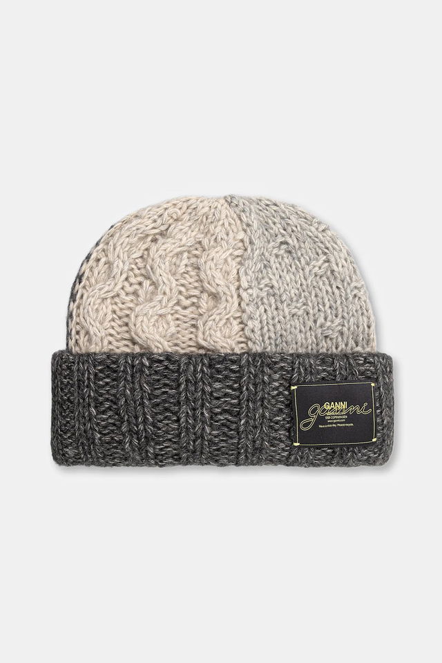 Wool Cotton Bubble Beanie