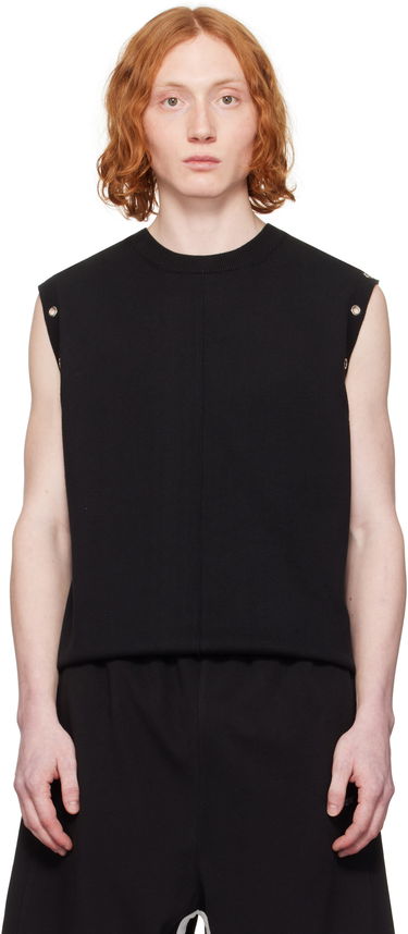 Потник We11done We11done Eyelet Knit Vest Черно | WD-KV0-25-677-M-BK, 0