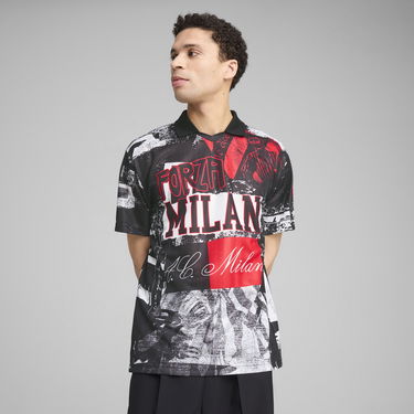 Фланелка Puma AC Milan Retro ftblNRGY+ Graphic T-Shirt Черно | 779336_01, 1