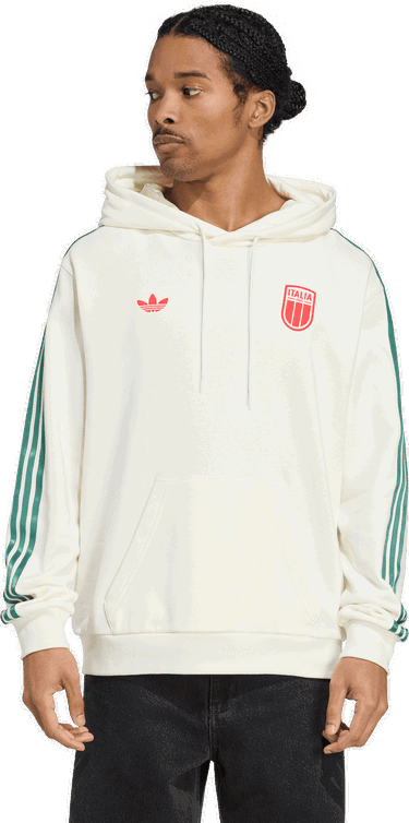 Суитчър adidas Performance Italy Hoodie Бяло | JW9731, 2