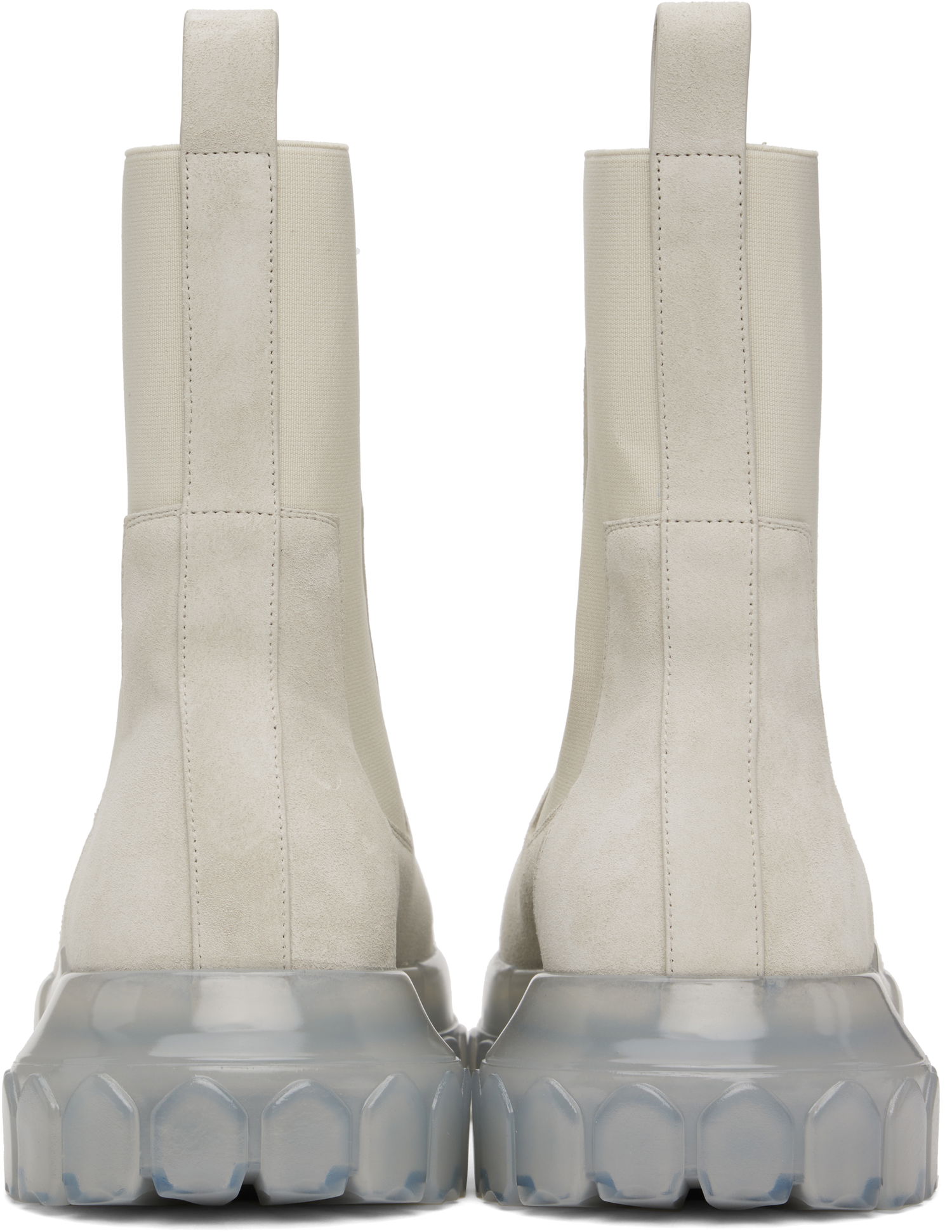 Кецове и обувки Rick Owens Rick Owens Hollywood Beatle Bozo Tractor Chelsea Boots Бяло | RU01E5881 LVS0, 1