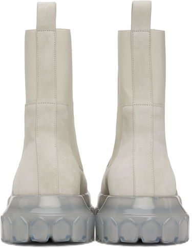 Кецове и обувки Rick Owens Rick Owens Hollywood Beatle Bozo Tractor Chelsea Boots Бяло | RU01E5881 LVS0, 1