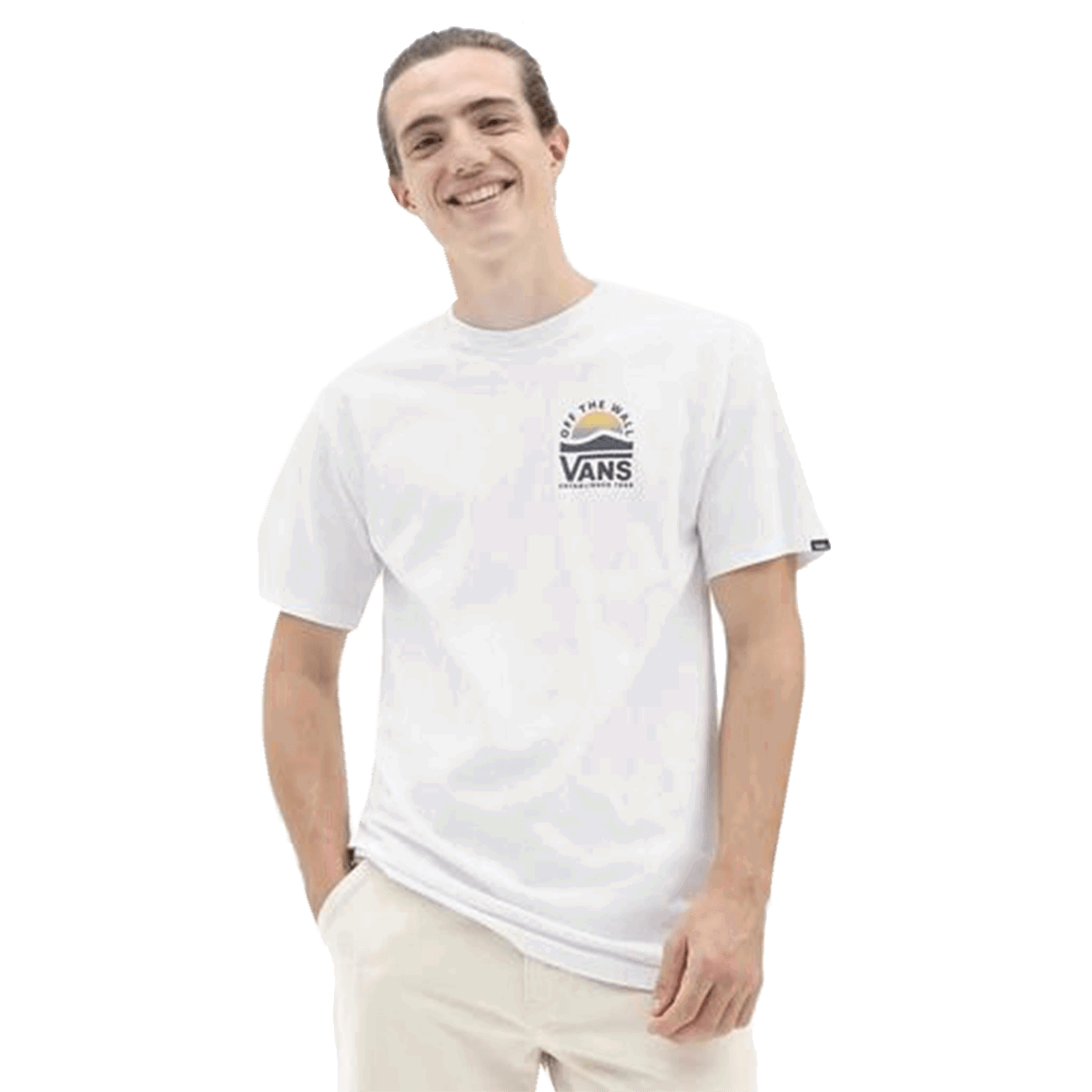 Тениска Vans Vans Sideset-B T-Shirt Бяло | VN00055NWHT, 0