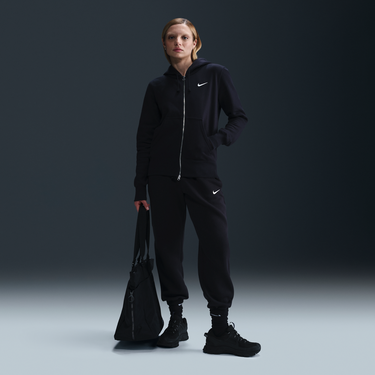 Суитчър Nike Sportswear Phoenix Fleece Full Zip Hoodie Черно | HJ0995-010, 3