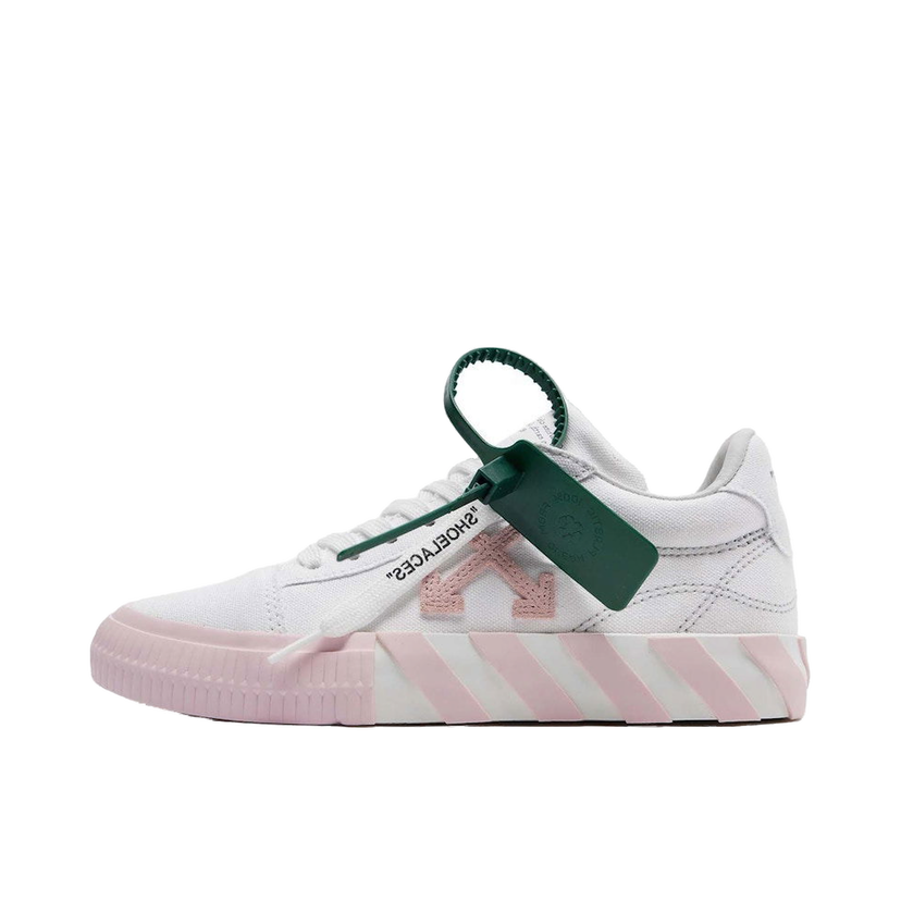 Кецове и обувки Off-White Vulcanized Canvas Low White Pink W Бяло | OWIA178S22FAB0013001