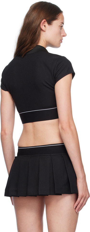 Пола Alexander Wang Alexander Wang Cheerleader Cropped Polo Черно | 4CC3241497, 2