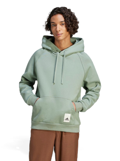 Суитчър adidas Performance Lounge Fleece Hoodie Зелено | IA9346