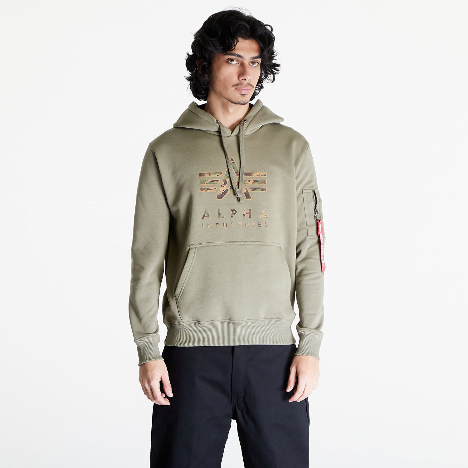Суитчър Alpha Industries Camo TPU Hoody Olive Зелено | 146337-11, 0