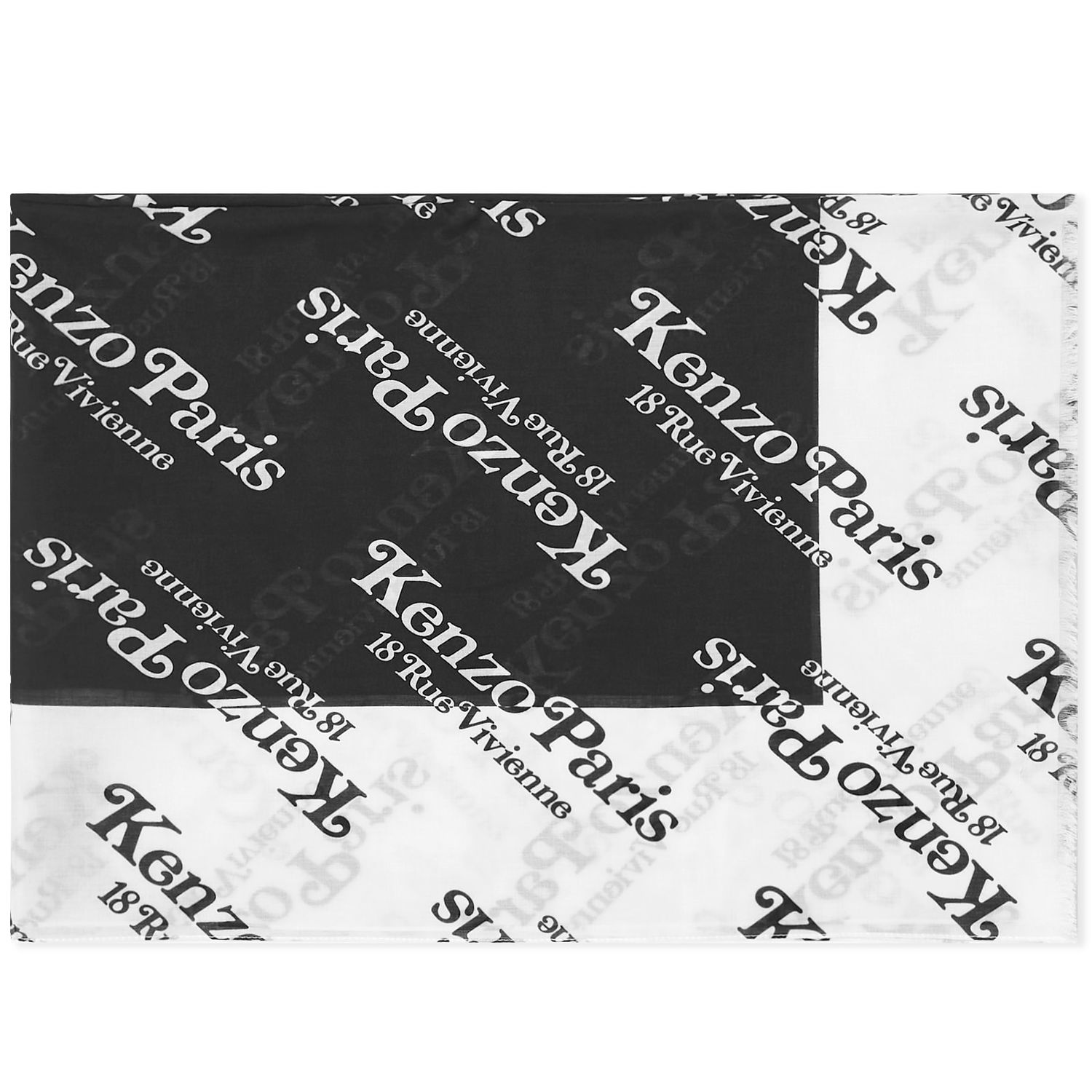 Шал KENZO Paris Stole Logo Scarf Черно | FE58EU720PED-99, 0