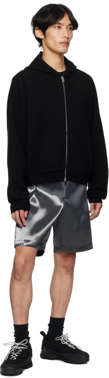 Суитчър HELIOT EMIL HELIOT EMIL Lampi Knit Zip-Up Hoodie Черно | PREAW25_M_07_076_BLK01, 3