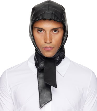 Шапка Jean Paul Gaultier Jean Paul Gaultier Leather Hood Черно | 25/03-U-AC024-L030-00, 0