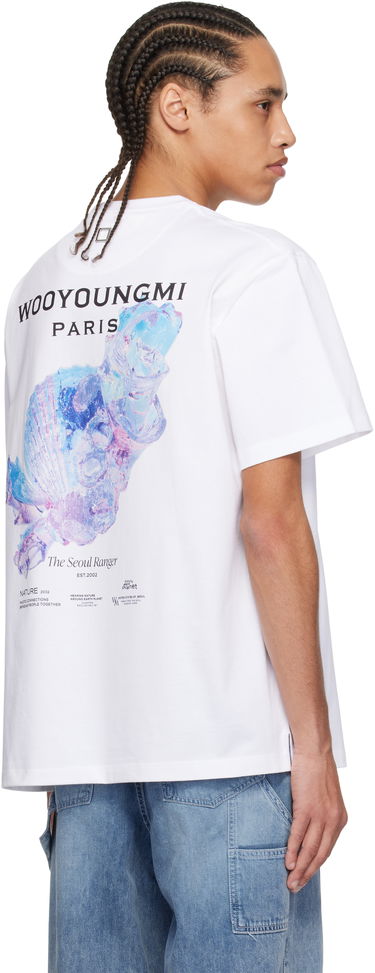 Тениска WOOYOUNGMI WOOYOUNGMI 3D Coral Back Logo T-Shirt Бяло | W251TS05, 2