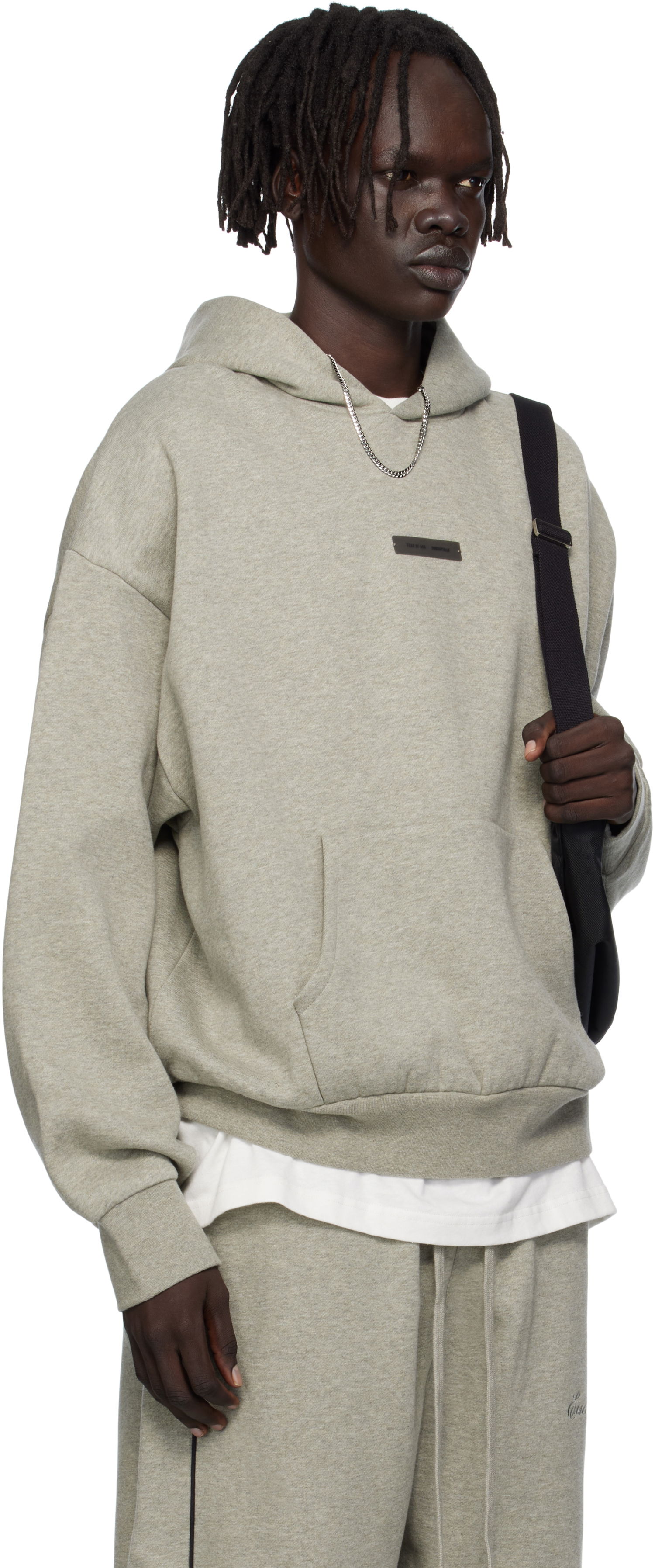 Суитчър Fear of God Fear of God ESSENTIALS Fleece Hoodie Classic Fit Сиво | 192SP252055F, 1