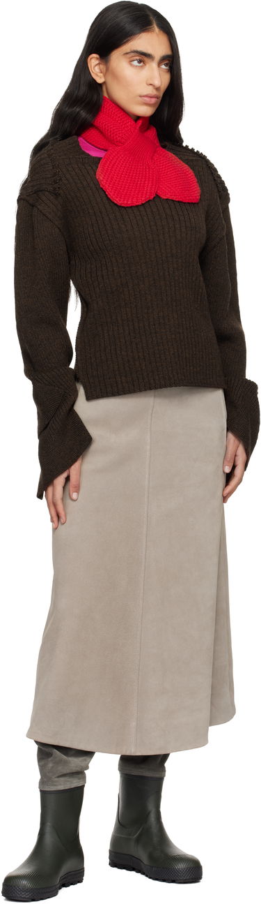 Шал YMC Slot Scarf Червено | QSZAD, 2