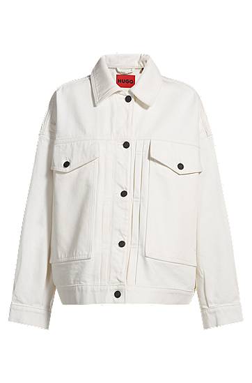HUGO Oversized Rigid Denim Jacket