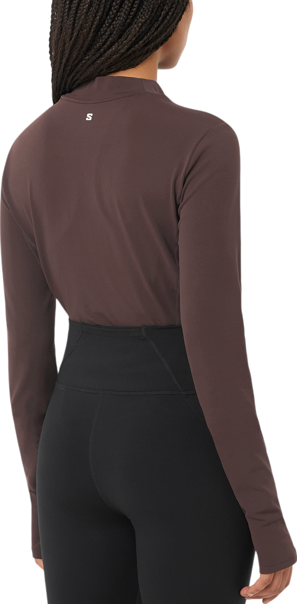 Тениска Salomon Salomon SHKout Bliss Long Sleeve T-Shirt Кафяво | lc2659800, 1