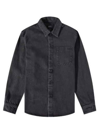 Яке A.P.C. Vittorio Denim Overshirt Черно | COGEX-H02837-LZE