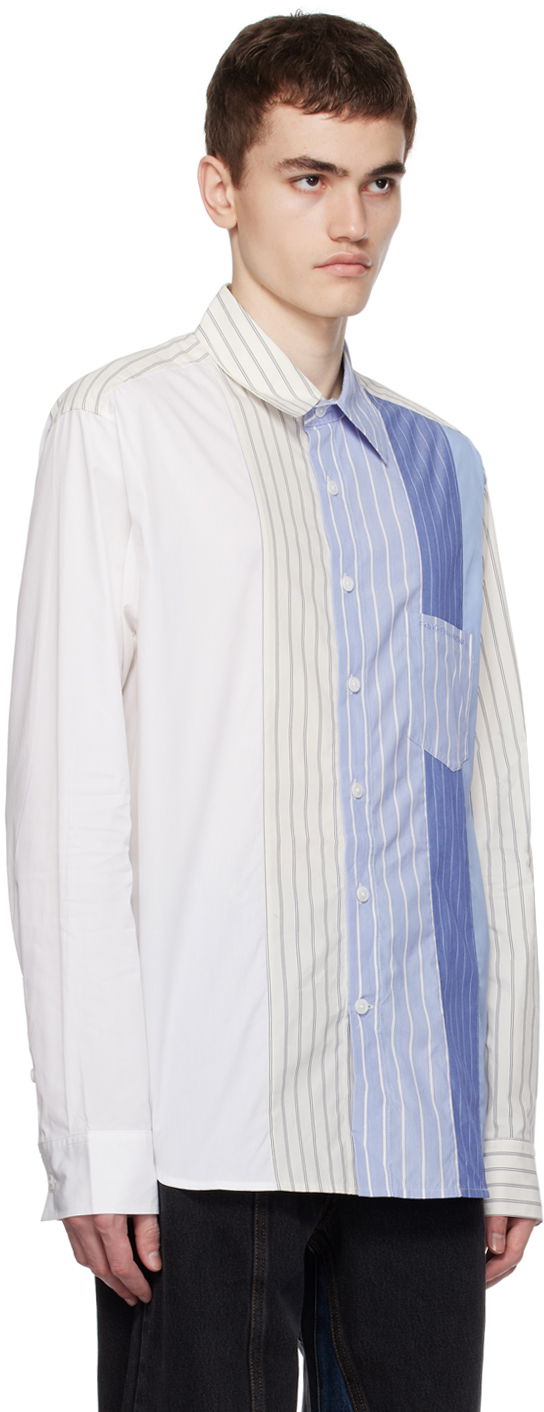 Риза Feng Chen Wang Feng Chen Wang Paneled Shirt Синьо | FMF16SR03, 1