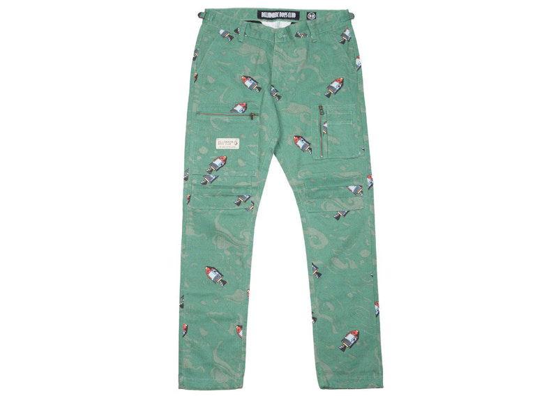 Карго панталони BILLIONAIRE BOYS CLUB Billionaire Boys Club Capsule Rocket Print Cargo Pants Зелено | 8917105GRN