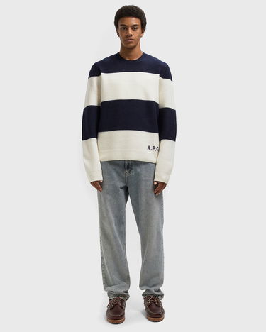 Пуловер A.P.C. A.P.C. Eduardo Striped Sweater Тъмно синьо | WVBDL-H23364-TIQ, 2