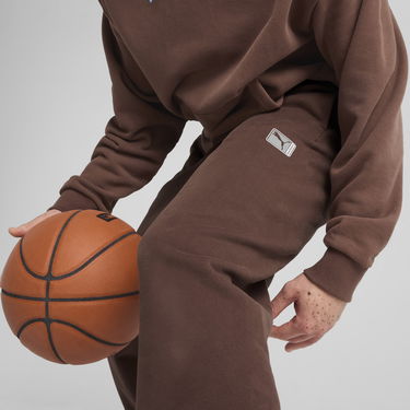 Спортни панталони Puma Dress Code Basketball Sweatpants Кафяво | 630295_01, 1