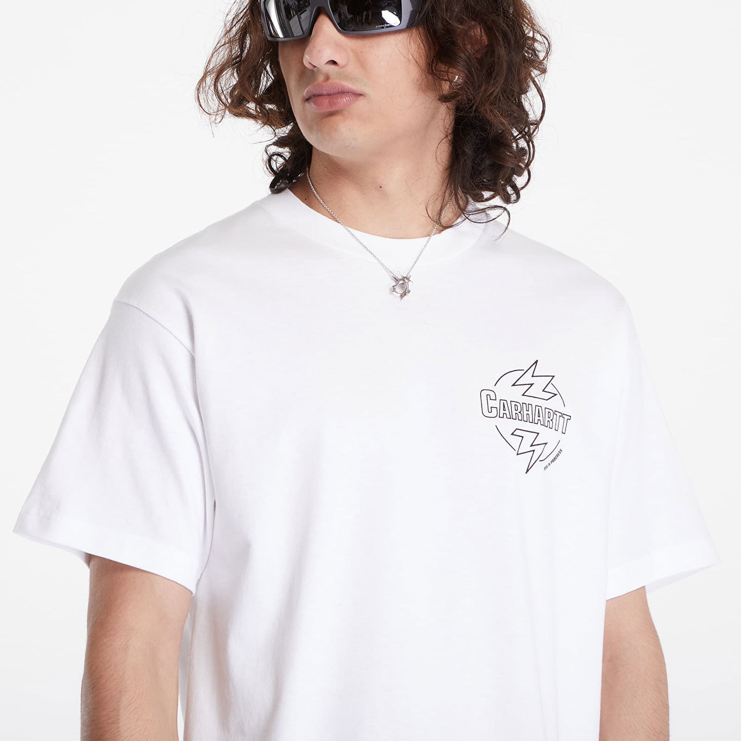 Тениска Carhartt WIP S/S Ablaze T-Shirt Бяло | I033639.00AXX, 1