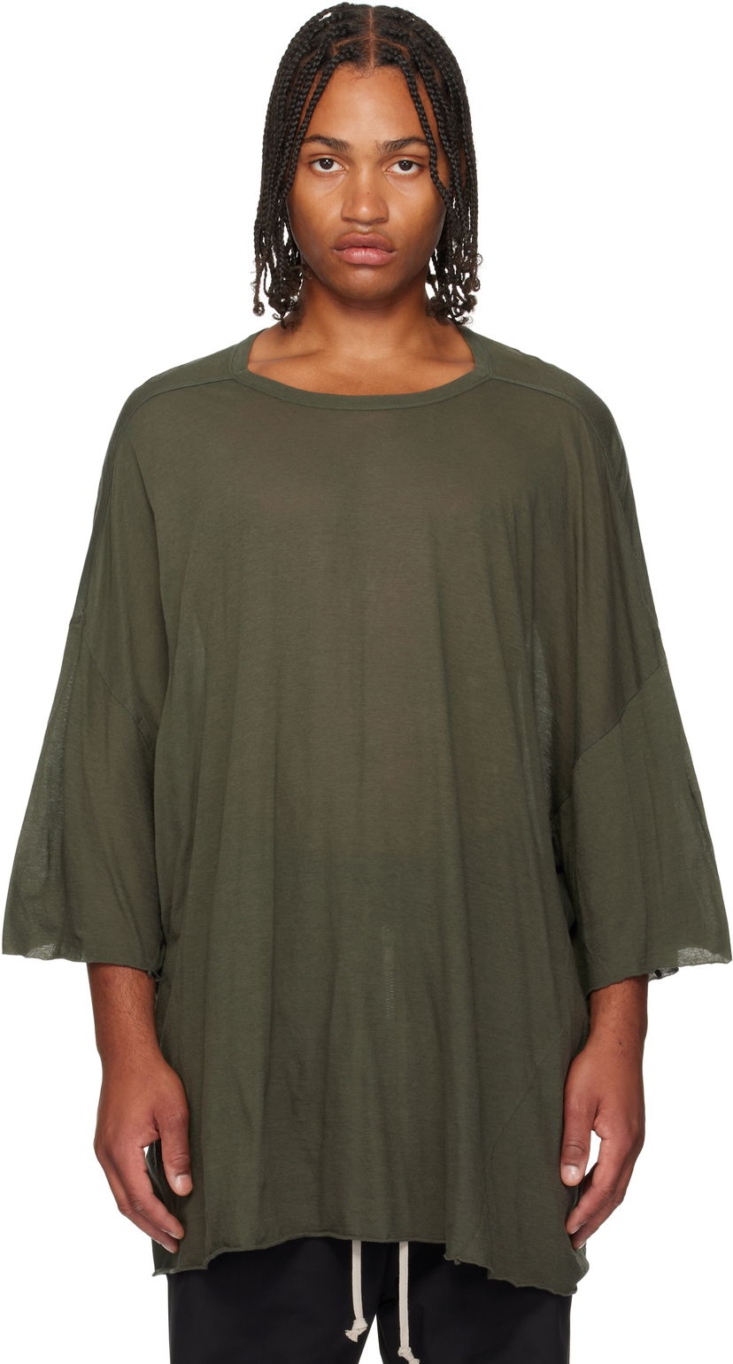 Тениска Rick Owens Rick Owens Concordians Tommy T-Shirt Зелено | RU02E1283 UC