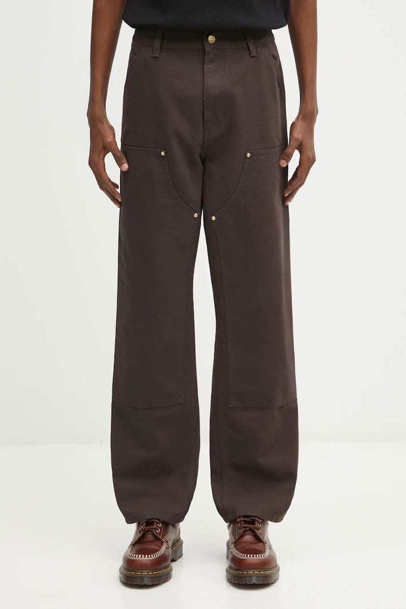 Панталони Carhartt WIP Double Knee Pant Кафяво | I031501.4702