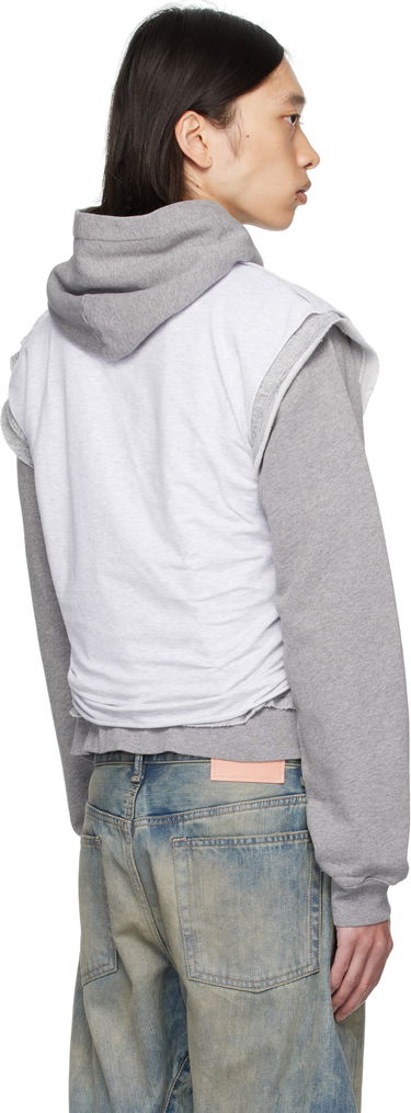Суитчър Acne Studios Acne Studios Layered Hoodie Сиво | BI0216-, 2