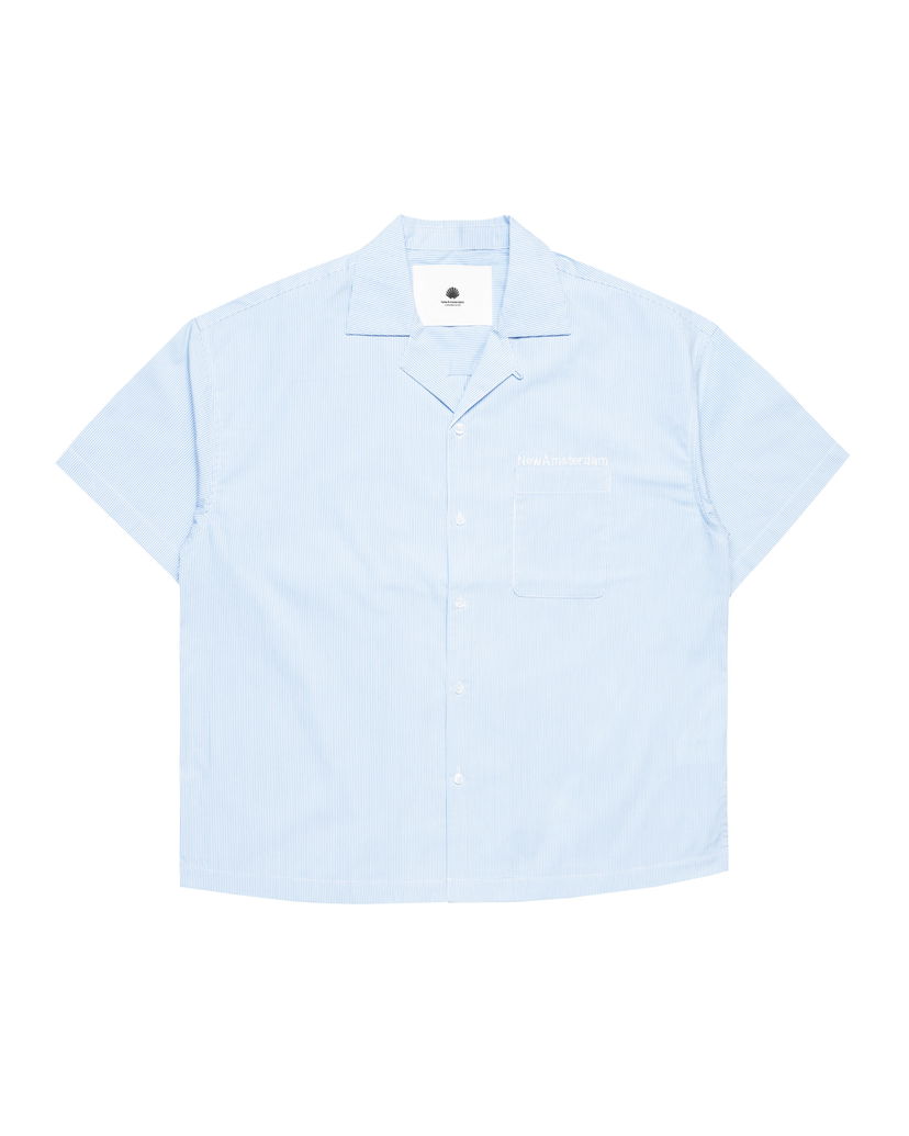 Риза New Amsterdam Surf Association New Amsterdam Surf Association Wijk Striped Shirt Синьо | 2501031001